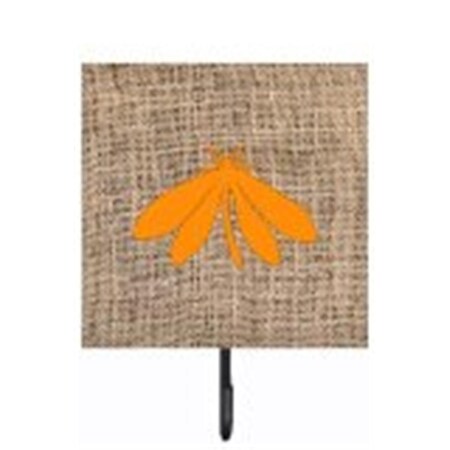 Carolines Treasures Moth Burlap And Orange Leash Or Key Holder BB1060-BL-OR-SH4