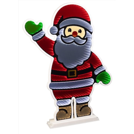 Celebrations LED Infinity Santa 30 in. Yard Decor 22-09000A