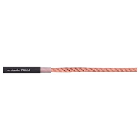 Chainflex Motor Cable, 4 AWG, Black, TPR, 1000 V CF300-40-01