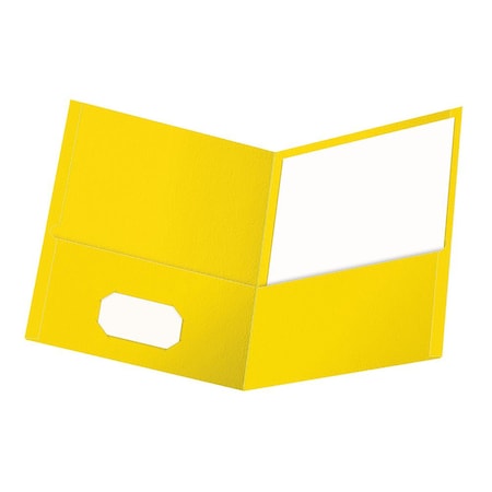 Oxford Twin Pocket Folders, Letter Size, Yellow, 25PK 57509