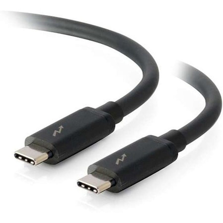 C2G 3ft Thunderbolt 3 Cable - 20Gbps - USB C Thunderbolt Cable - 100W Power Delivery - Black - M/M 28841