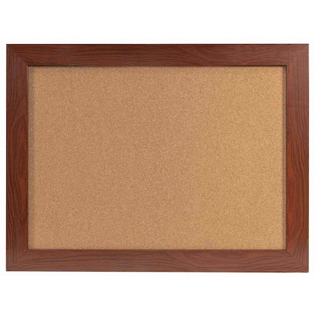 Aarco Architectural High Performance Walnut Wood Grained Look Al Trim Bulletin Board, 36H''x48''W DBWW3648