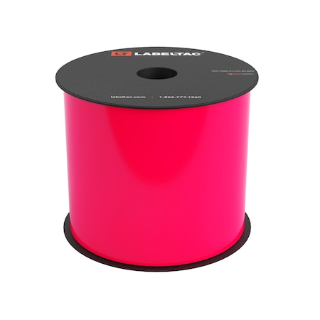 Labeltac LabelTac 4 and Pro Model Label Supply 4in x 150ft, Hi-Vis Pink LT417