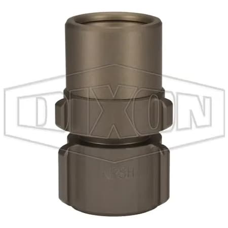 Dixon Expansion Ring Coupling, 1-1/2 in Nominal, NPSH End Style, Aluminum, Domestic S16181