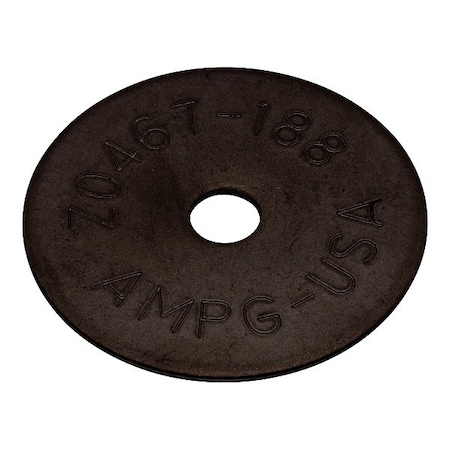 Zoro Select Flat Washer, For Screw Size 5/16 in , Stainless Steel Black Oxide Finish Z0467-188-BOX