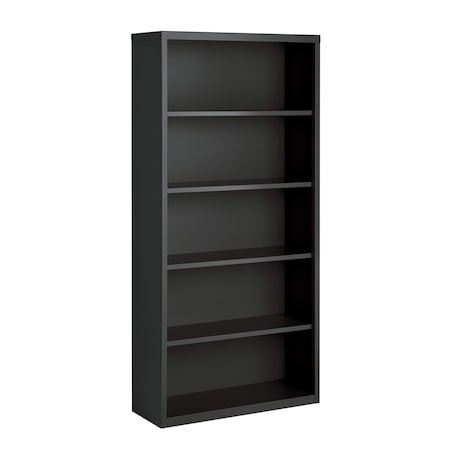 Hirsh Hirsh 5 Shelf Metal Bookcase, 72in. Height, Charcoal 22457
