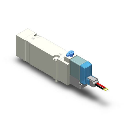 Smc Valve, 5000Size, Base Mnt, 2 Psition, 4VDC SY5140-5LZE