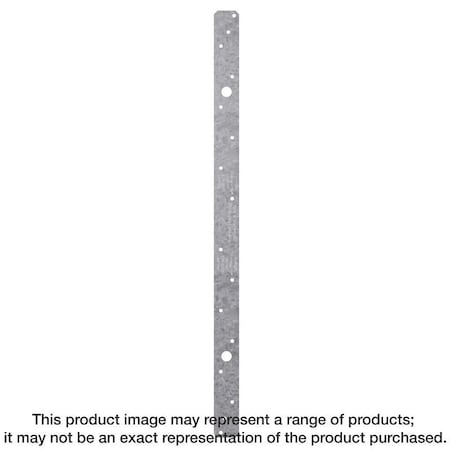 Simpson Strong-Tie MSTA Strap Tie, 18 ga Gauge, Steel, Galvanized/Zinc MSTA24