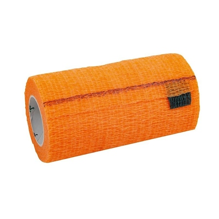 Ideal SyrFlex Series Cohesive Flexible Bandage, 5 yd L, 4 in W, Orange TA3400OR-E