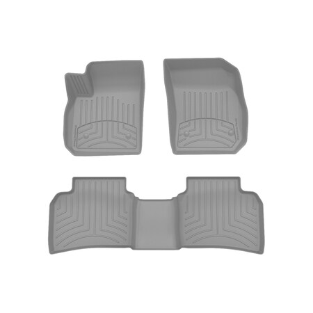 Weathertech Grey, Front and Rear FloorLiner HP 461501-1-2IM