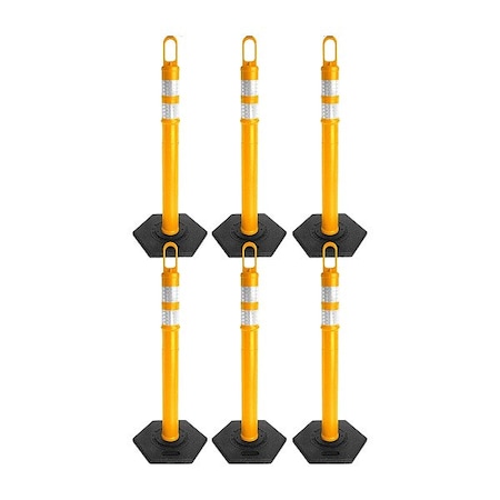Mr. Chain Delineator Kit, Yellow, Polyethylene 78128-6
