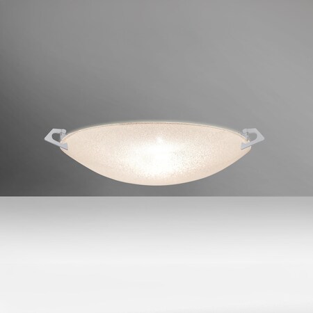 Besa Lighting Sonya 13 Ceiling, Glitter, Satin Nickel Clips, 1x100W Halogen 8417GL-SN
