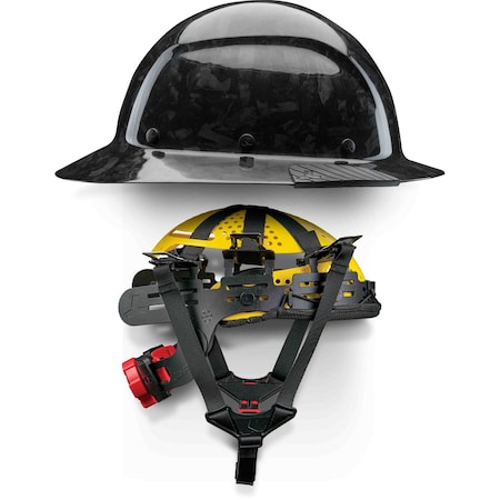 Lift Safety DAX Forged Carbon Full Brim with Mips - Gloss - ANSI-C, TYPE 1 HDCF-24MKG