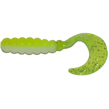 Big Bite Baits 2 in. Fat Grub, Acid Rain, 10PK FG208