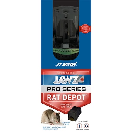 Jt Eaton JAWZ Pro Series Rat Depot Small Concealed Animal Trap for Rats 7567282
