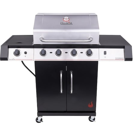 Char-Broil Gas Grill, Liquid Propane, 2 ft 1/2 in W Cooking Surface, 1 ft 5-3/32 in D Cooking Surface 463341021