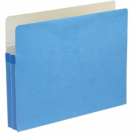 Smead File Pocket, StraightCut Tab, 134 Expansion, Letter Size, Blue, 25 per Box 73215, Blue SMD73215
