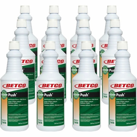 Betco Multi-Purpose Cleaner, Bottle, 32 fl oz, Mango, 12 PK 26081200