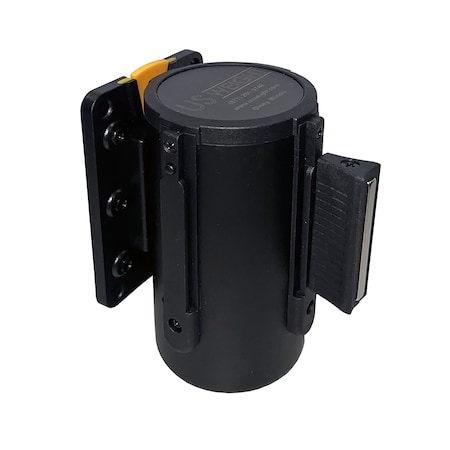 Us Weight 7.5 ft. Black Magnetic Wall Mount with Retractable Belt Barrier U2503