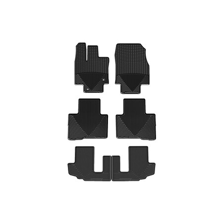 Weathertech Black, Front, Rear, and Rear All Weather Floor Mats W540-W541-W542