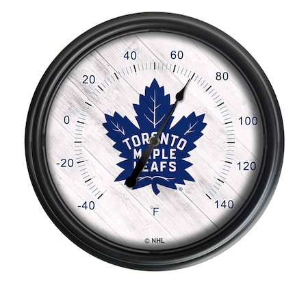 Holland Bar Stool Co Toronto Maple Leafs Indoor/Outdoor LED Thermometer ODThrm14BK-08TorMpl