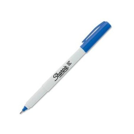 Sanford Blue Permanent Marker, Ultra Fine, Fine Tip SAN37003