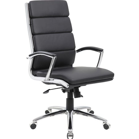 Boss Executive CaressoftPlus Chair with Metal Chrome Finish B9471-BK