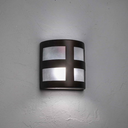 Luxury Lighting Varien Bay 9 in Tall Ceramic Outdoor Wall Light, Rubbed Bronze Paint Finish, 2PK (2) S102-77(W4)-ABr-ud-7-17