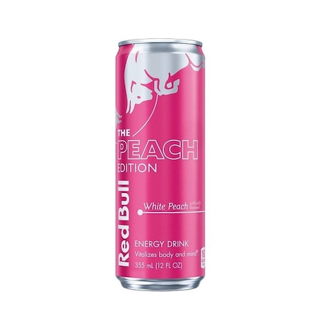 Red Bull 79210 Energy Drink, Liquid, White Peach, 12 fl-oz Can RB249731