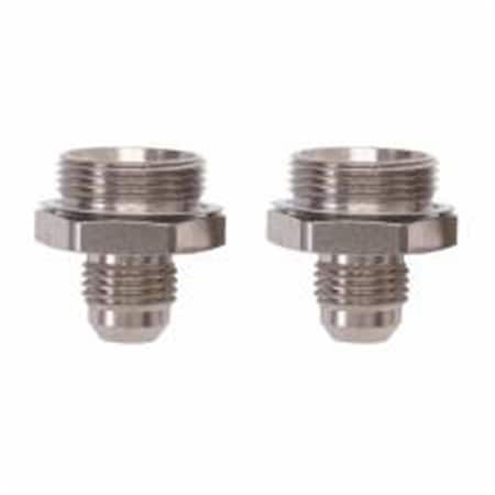 Russell Nickel Anodize Endura Carburetor Fitting, -6 AN to 0.37-20 in. RUS640221
