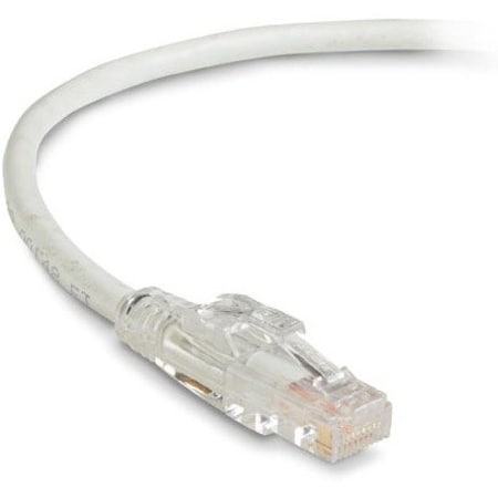Black Box CAT6 550-MHz Locking Snagless Stranded Ethernet Patch Cable - Unshielded UTP, CM PVC RJ45 C6PC70-WH-10