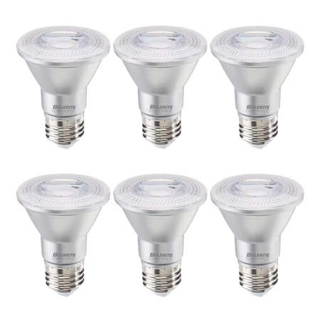 Bulbrite 50-Watt Equivalent Dimmable Narrow Flood PAR20 Medium E26 LED Light Bulb, 3000K, 6PK 861759