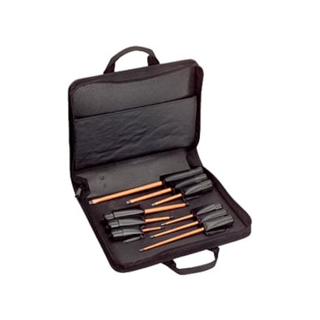 Klein Tools Screwdriver Set, 1000V Insulated Slotted and Phillips, 9-Piece 33528