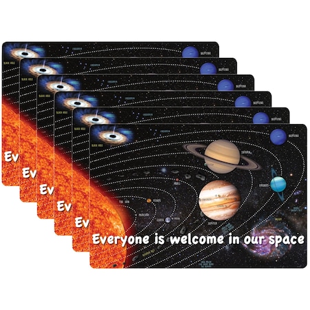Smart Poly Computer Mouse Pad, 8in. x 10in., Everyone is Welcome in our Space, 6PK 12506