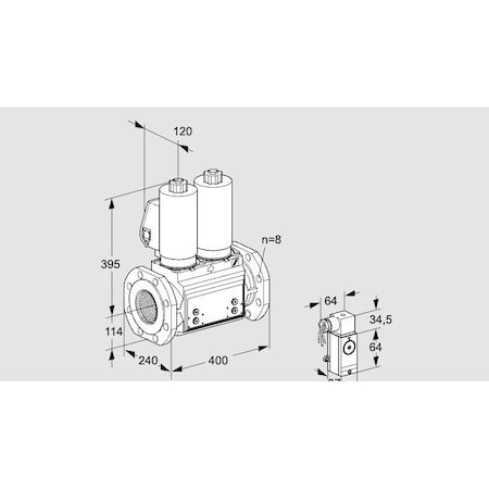 Honeywell Kromschroder VCS9T125A05NNAGLB/PPPP/2-P4 KS88203946