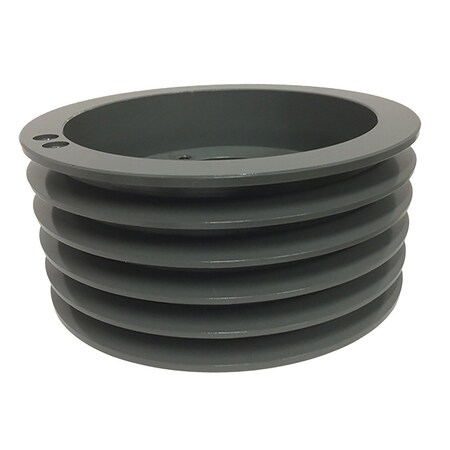 Zoro Select V-Belt Pulley, Cast Iron, 5.75 in OD 5B54SK