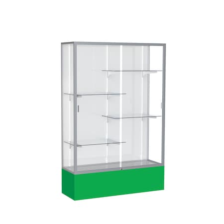 Ghent Spirit Floor Display Case 48x72x16, White, Satin 374WB-SN-KG
