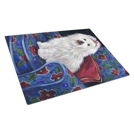 Carolines Treasures Coton De Tulear Royalty Glass Cutting Board - Large PPP3079LCB