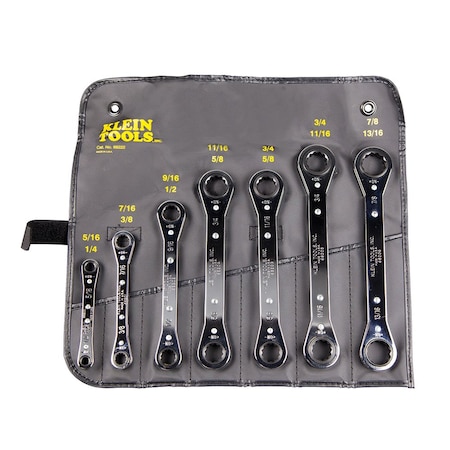 Klein Tools Ratcheting Box Wrench Set, 7-Piece 68222