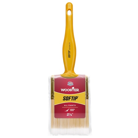 Wooster 2-1/2" Trim/Wall Soft, Synthetic Bristle, Paint Brush, Plastic Handle Q3108-2 1/2