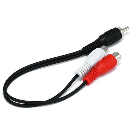Monoprice Rca Plug/2 Rca Jack Cable 6In, 6 ft. 663