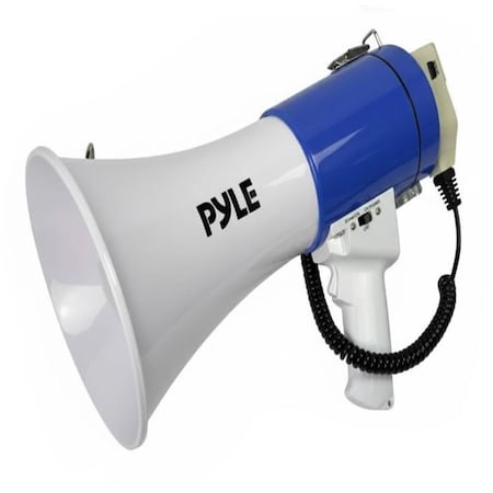 Pyle 50W Megaphone Bullhorn Speaker, Blue PMP55BTBL