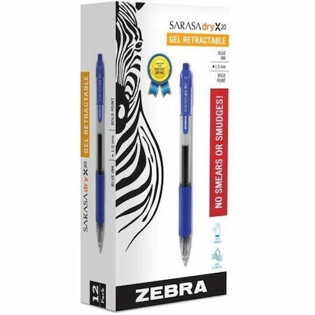 Zebra Pen Pen, Gel, Sarasa, Rt, 1.0Mm, Be, PK12 46620
