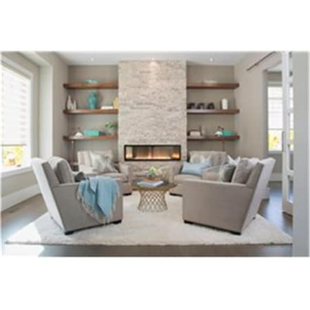 Empire Natural Gas MV Contemporary Linear Vent-Free Millivolt Fireplace with Barrier VFLB48FP30N