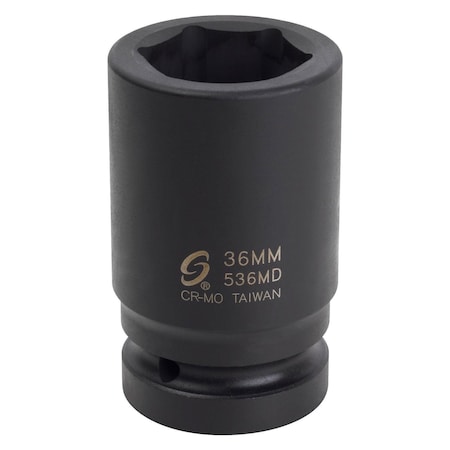Sunex 1 in Drive 36Mm Deep Impact Socket 536MD