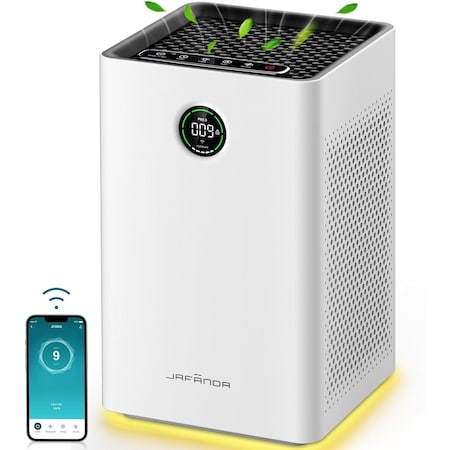 Edendirect 1190 sq. ft. True HEPA 13-Personal Console Air Purifier in Whites, Activated Carbon, 99.97% Cleaner ZR-JF260s