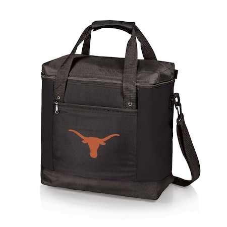 Picnic Time Family Of Brands NCAA Texas Longhorns Montero Tote Cooler Bag - Soft Cooler Bag - Picnic Tote, Black 604-00-179-194-1