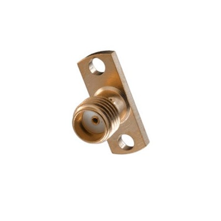 Johnson SMA Jack 2 Hole Flange Mount 0.015 Socket Field Replaceable 142-1701-611