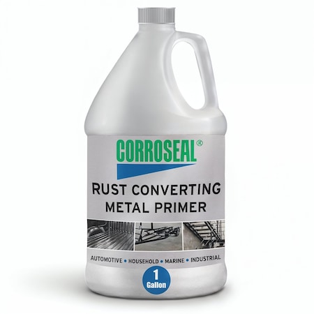 Corroseal Water-Based Rust Converter Metal Primer, Rust Converter, 1 Gallon 82331