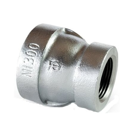 Msi Products 2inx1in INDUSTRIAL 300lb Galvanized Malleable Iron Reducing Coupling A723083216